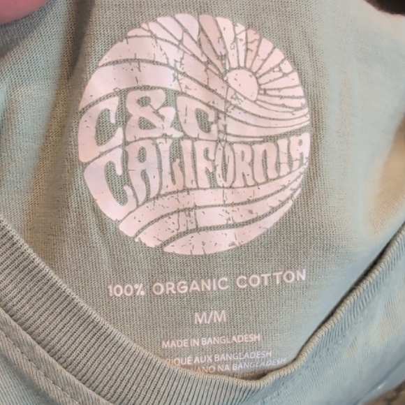 C&C California Green Short Sleeve Tee with Graphic Design - Picture 5 of 7